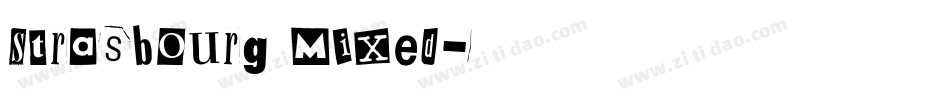 Strasbourg Mixed字体转换